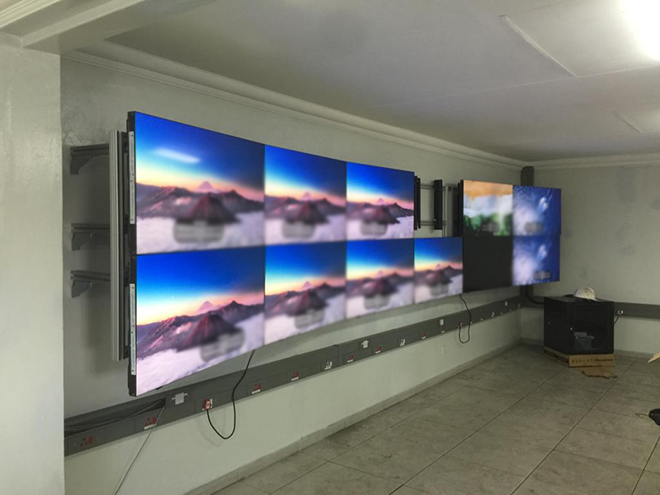 View of CWM6X2 Curved Wall Mounts